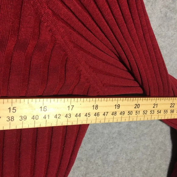 Womens Cabi Jacket Red Full Zip Vintage Y2K Stretchy Casual Textured - Picture 3 of 4